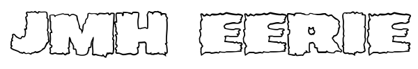 JMH Eerie font preview